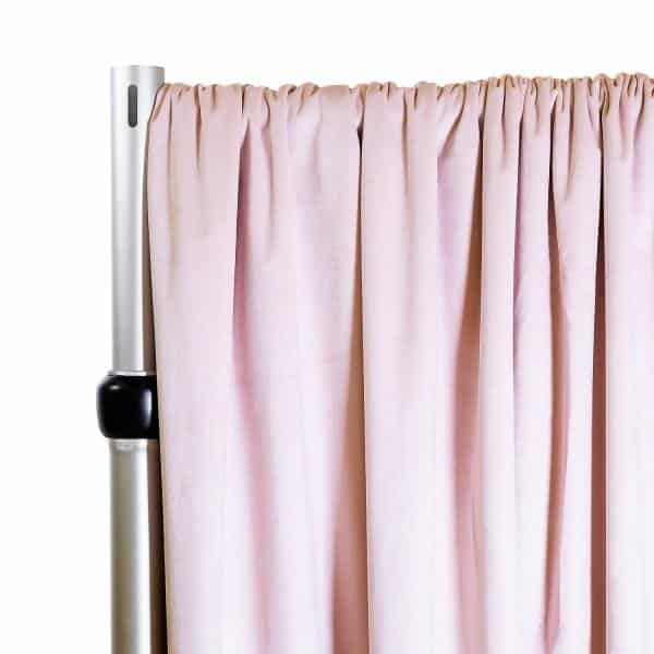 Lavish Velvet Wide Width Drape w/ Sewn Rod Pocket – Blush | Rental Lavish Velvet Wide Width Drape w/ Sewn Rod Pocket – Blush | Rental