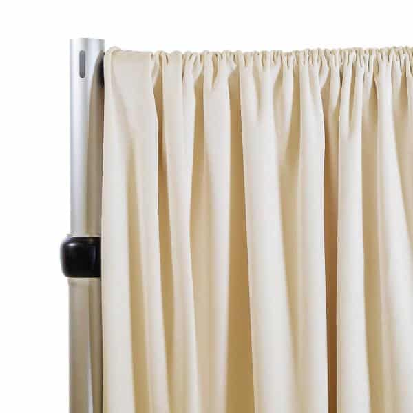 Lavish Velvet Wide Width Drape w/ Sewn Rod Pocket – Ivory | Rental Lavish Velvet Wide Width Drape w/ Sewn Rod Pocket – Ivory | Rental