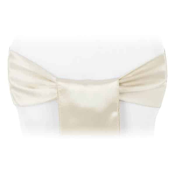 Sleek Satin Sash 6″ x 108″ – Champagne | Rental