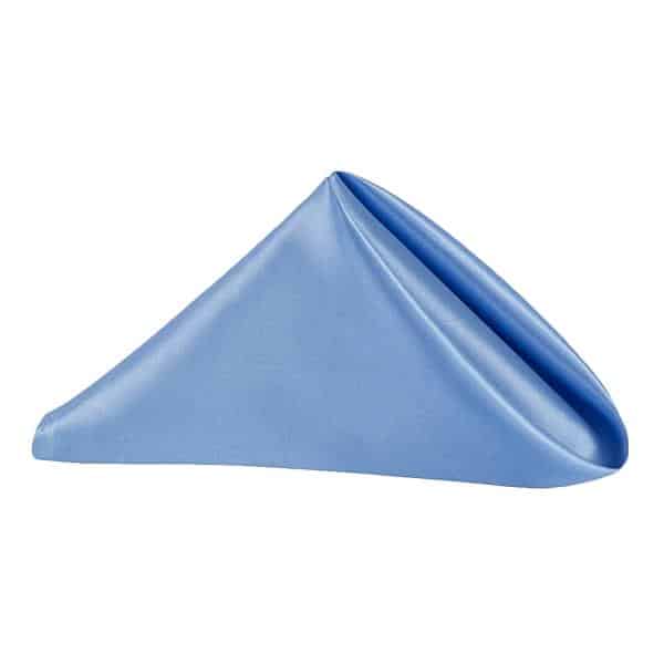 Sleek Satin Napkin 20″x20″ – Cornflower/Serenity | Rental