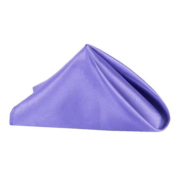 Sleek Satin Napkin 20″x20″ – Purple | Rental