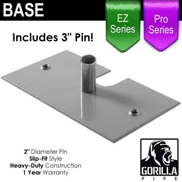 Pro & EZ Series – 8in x 14in Standard Duty Base w/ 3″ x 2″ Pin | Rental Pro & EZ Series – 8in x 14in Standard Duty Base w/ 3″ x 2″ Pin | Rental