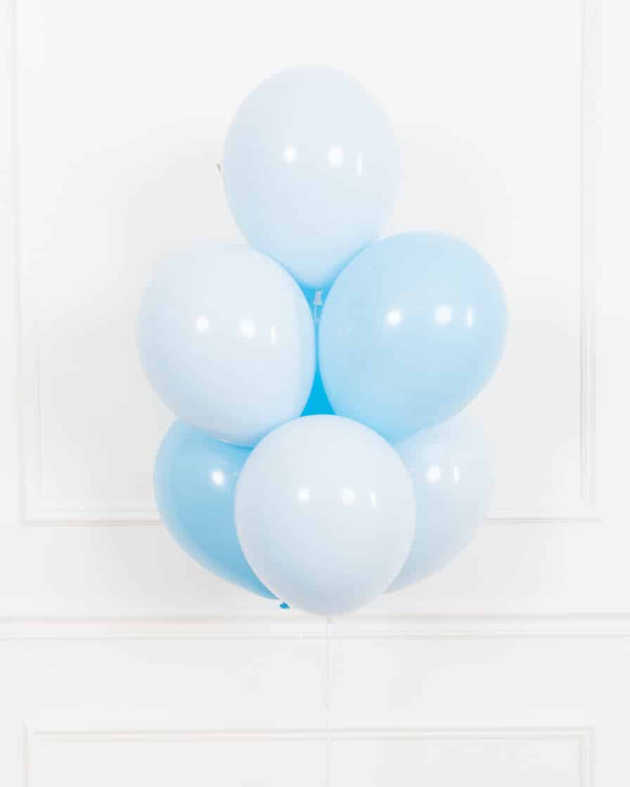 Petits Pastels – 11in Blue Balloons bouquet | Rental