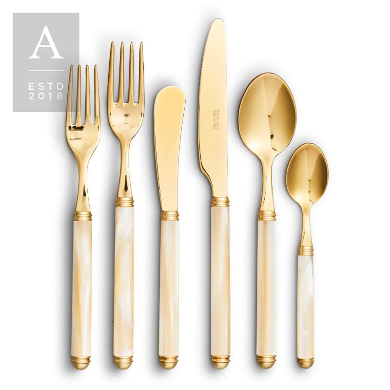 Idis Champagne Gold Flatware Collection | Rental