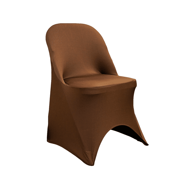 200 GSM Grade A Quality Folding Chair Cover By Eastern Mills - Spandex/Lycra - Chocolate Brown | Rental