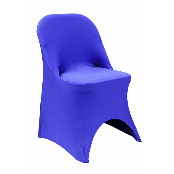 200 GSM Grade A Quality Folding Chair Cover By Eastern Mills - Spandex/Lycra - Royal Blue | Rental