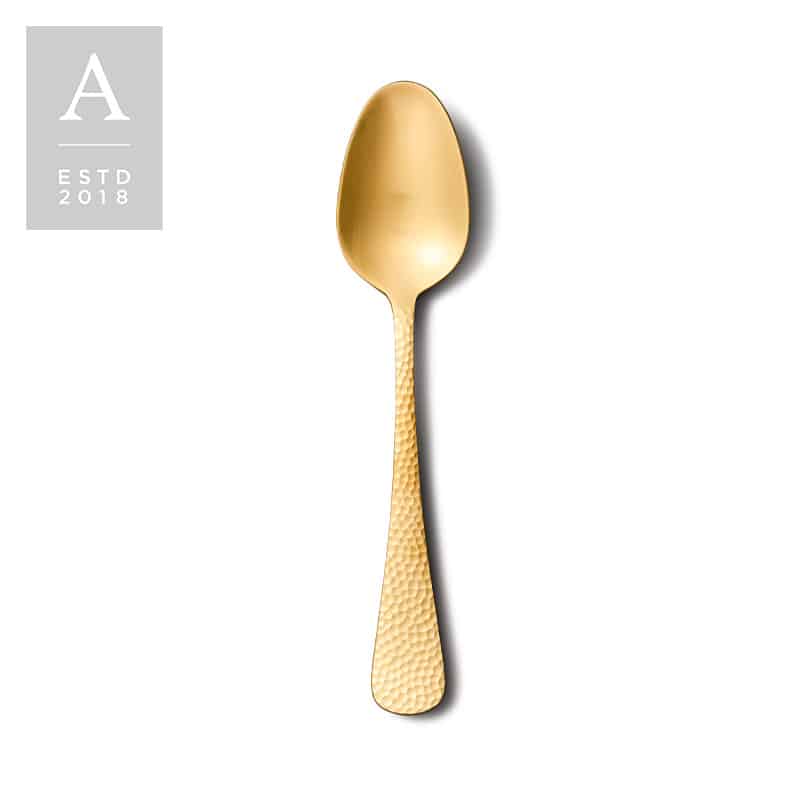 Nico Gold Brushed Serving Spoon | Rental