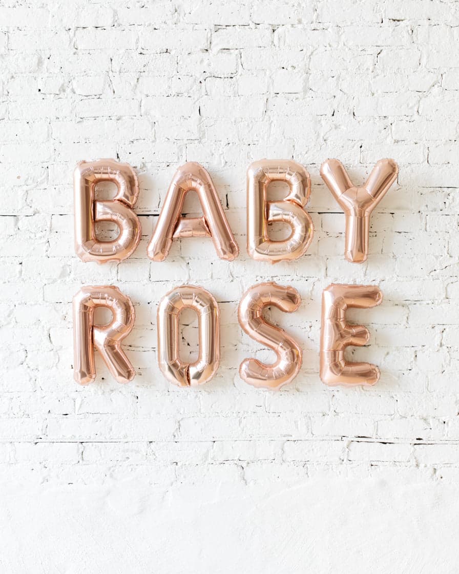 Personalized BABY NAME 16in Foil Balloon Set | Rental