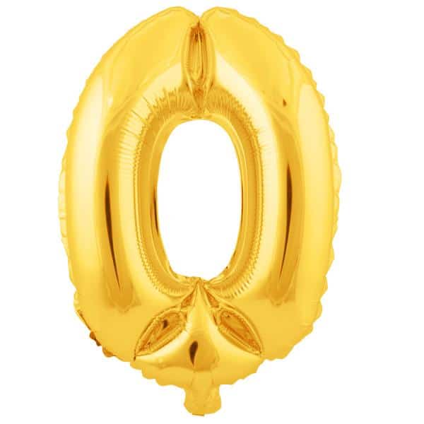Decostar™ Number Mylar Foil Balloon 16″ – “0” | Rental Decostar™ Number Mylar Foil Balloon 16″ – “0” | Rental