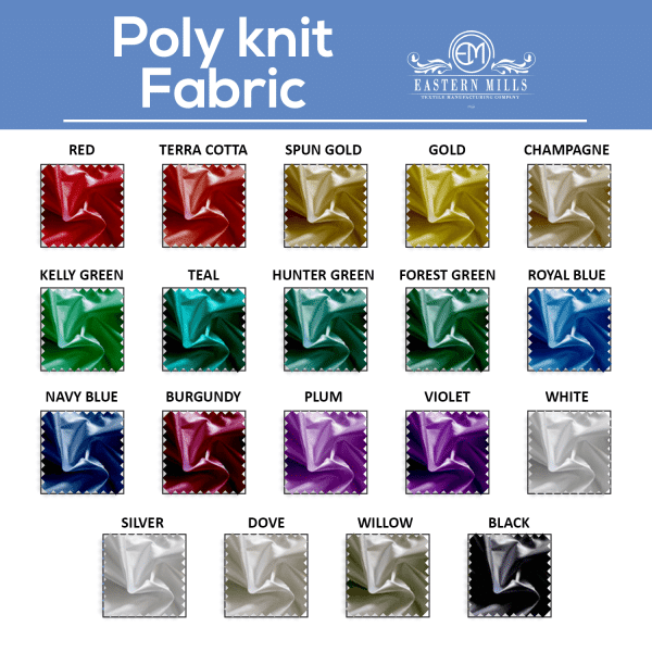 Poly Knit Fabric by the Yard | Rental Poly Knit Fabric by the Yard | Rental