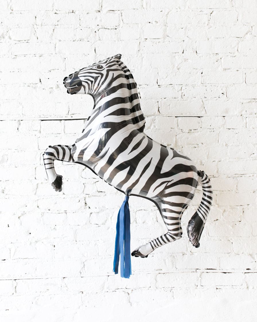 GIFT-43in Zebra Foil Balloon and Navy Skirt | Rental GIFT-43in Zebra Foil Balloon and Navy Skirt | Rental