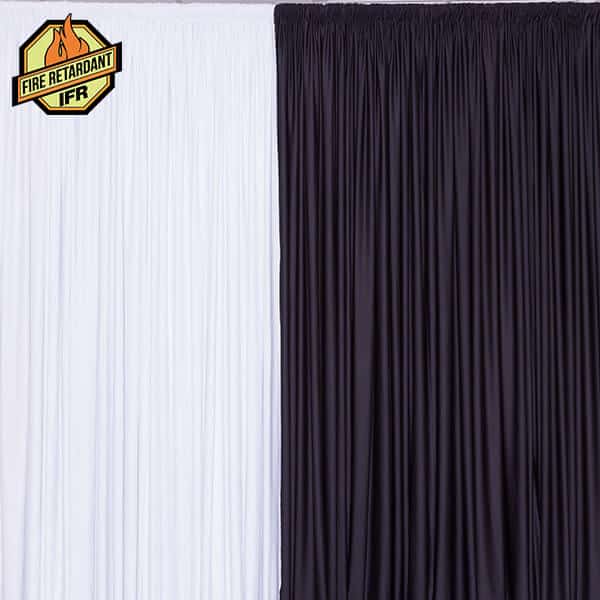 14ft IFR Spandex Party Drape by Eastern Mills – 200GSM – 10ft Extra Wide! | Rental