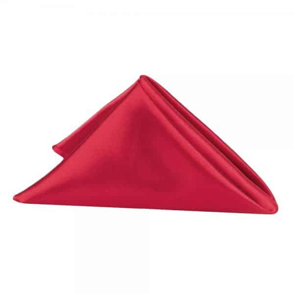 Sleek Satin Napkin 20″x20″ – Apple Red | Rental