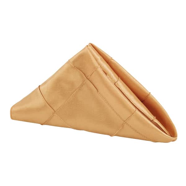 Pintuck Taffeta Napkins – Gold | Rental