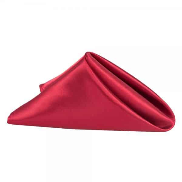 Sleek Satin Napkin 20″x20″ – Burgundy | Rental