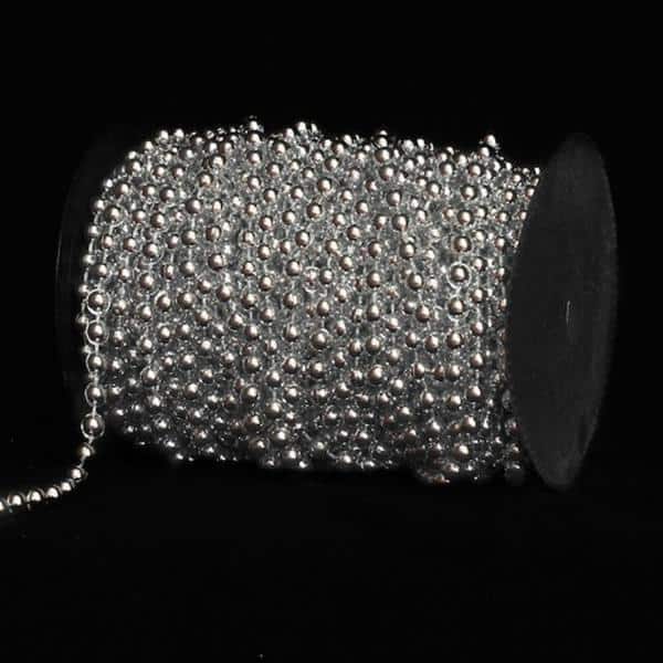 DecoStar™ Metallic Silver Beads – Style#66 – 99ft. Roll | Rental DecoStar™ Metallic Silver Beads – Style#66 – 99ft. Roll | Rental