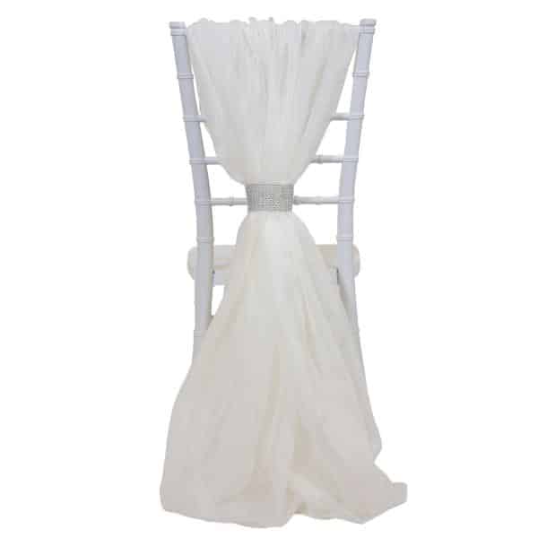 DecoStar™ Single Piece Simple Back Chair Accent - Champagne | Rental