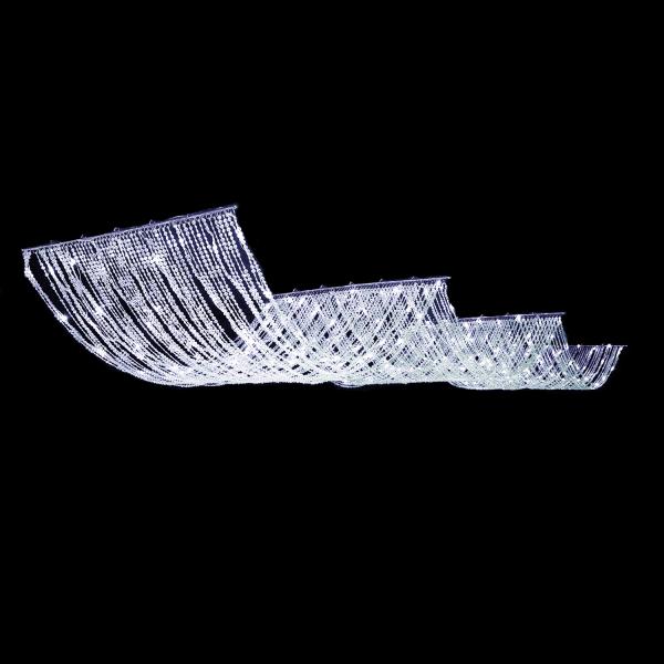 DecoStar™ 15ft. Crystal Ceiling Draping Panel w/ LED Lights – Pure White – 36″ wide | Rental DecoStar™ 15ft. Crystal Ceiling Draping Panel w/ LED Lights – Pure White – 36″ wide | Rental