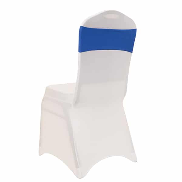 DecoStar™ 5" Wide Spandex Chair Band - Royal Blue - 10 PACKS | Rental