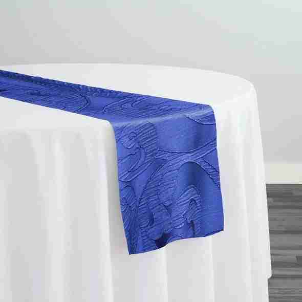 Classic Jacquard Table Runner in Navy | Rental Classic Jacquard Table Runner in Navy | Rental