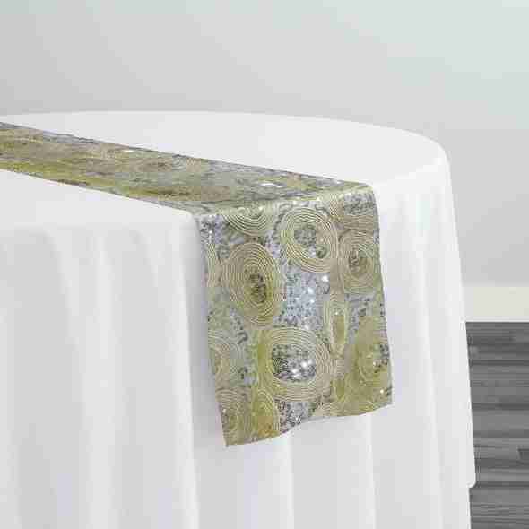 Sienna Design Table Runner in Ivory | Rental