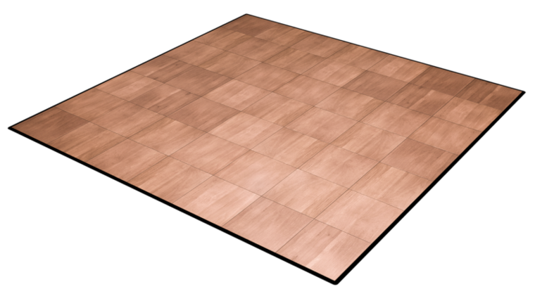 Custom Size | Dark Maple Dance Floor Rental | Rental