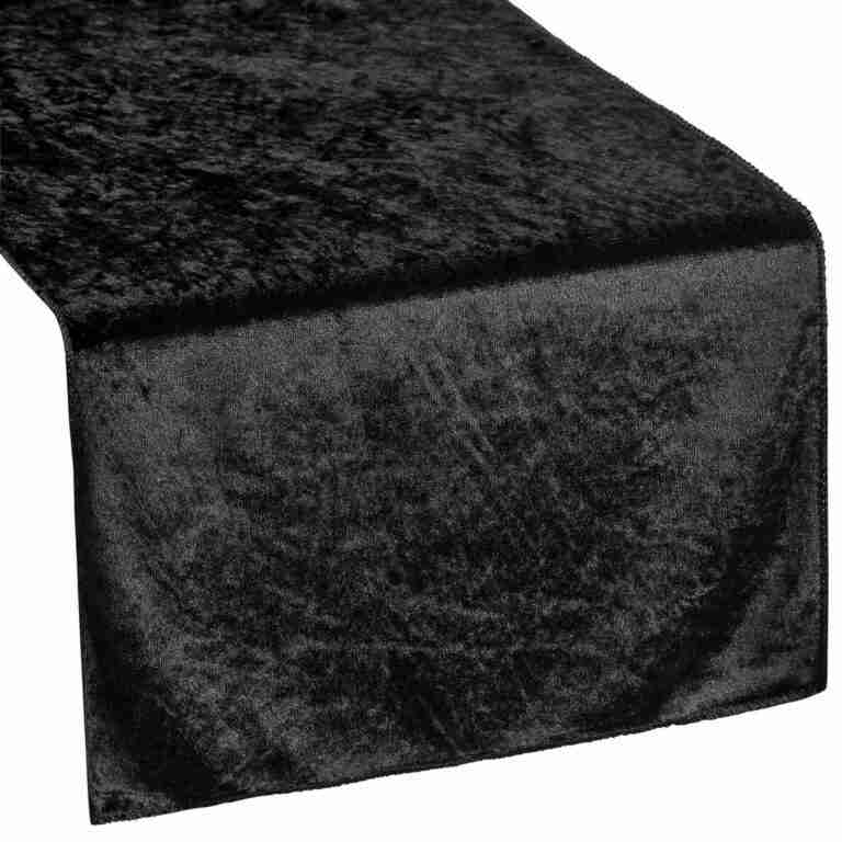 Velvet Table Runner – Black | Rental Velvet Table Runner – Black | Rental