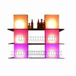 Full Cube Bar Back 6′ | Rental Full Cube Bar Back 6′ | Rental