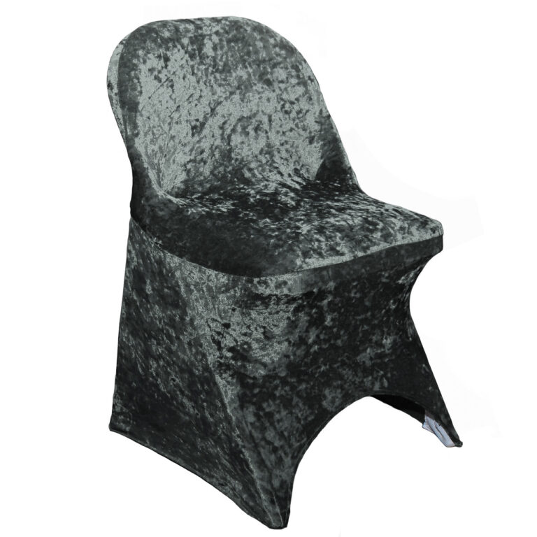 Velvet Spandex Folding Chair Cover Black | Rental Velvet Spandex Folding Chair Cover Black | Rental