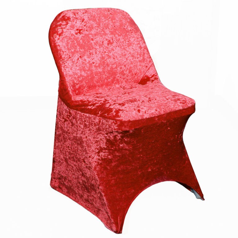 Velvet Spandex Folding Chair Cover Red | Rental Velvet Spandex Folding Chair Cover Red | Rental