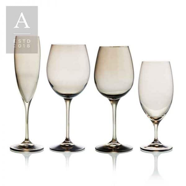 Aurora Smoke Glassware Collection