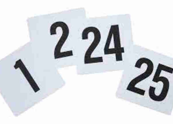 Table Numbers | Menu Card Holders